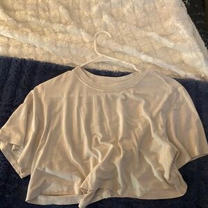 lulu lemon white crop top